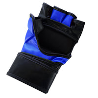 7oz MMA Sparring Gloves – Blue & Black