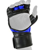 7oz MMA Sparring Gloves – Blue & Black