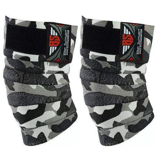 Be Smart Knee Wrap Gray Camo