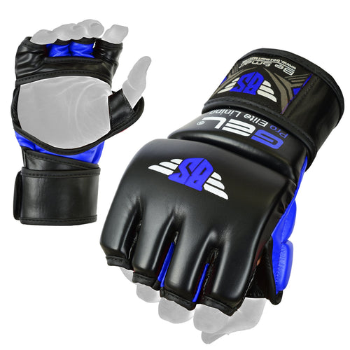 7oz MMA Sparring Gloves – Blue & Black