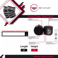 Be Smart Knee Wrap Black