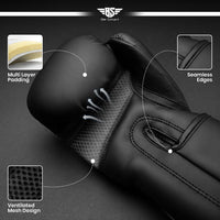 Be Smart Kids Boxing Gloves 4oz & 6oz – Youth Training Gloves Ages 4–12