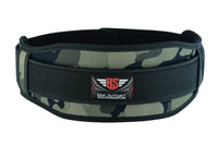 Be Smart Green Camo Weightlifting Belt with Padded Back