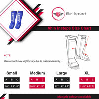 Be Smart MMA Shin Guards with Instep Protection Muay Thai & Kickboxing Shin Pads