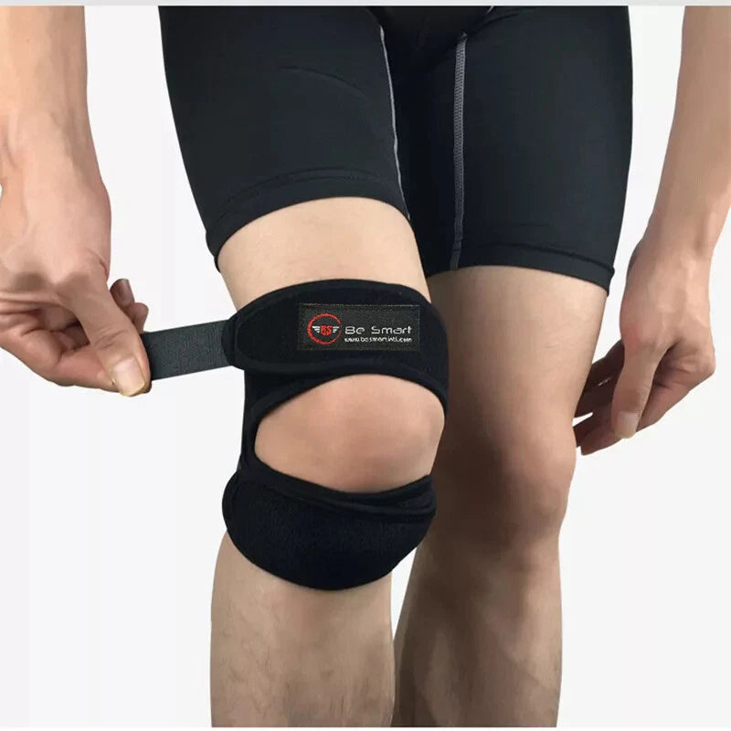 Be Smart Adjustable Knee Brace with Patella Support, Neoprene Compression & Cross Straps