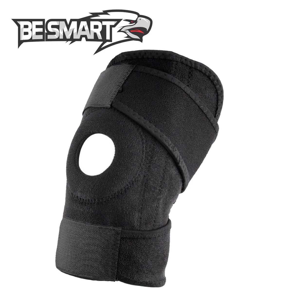 Be Smart New Wrap Around Knee Brace Support Adjustable Knee Open Pattela Brace