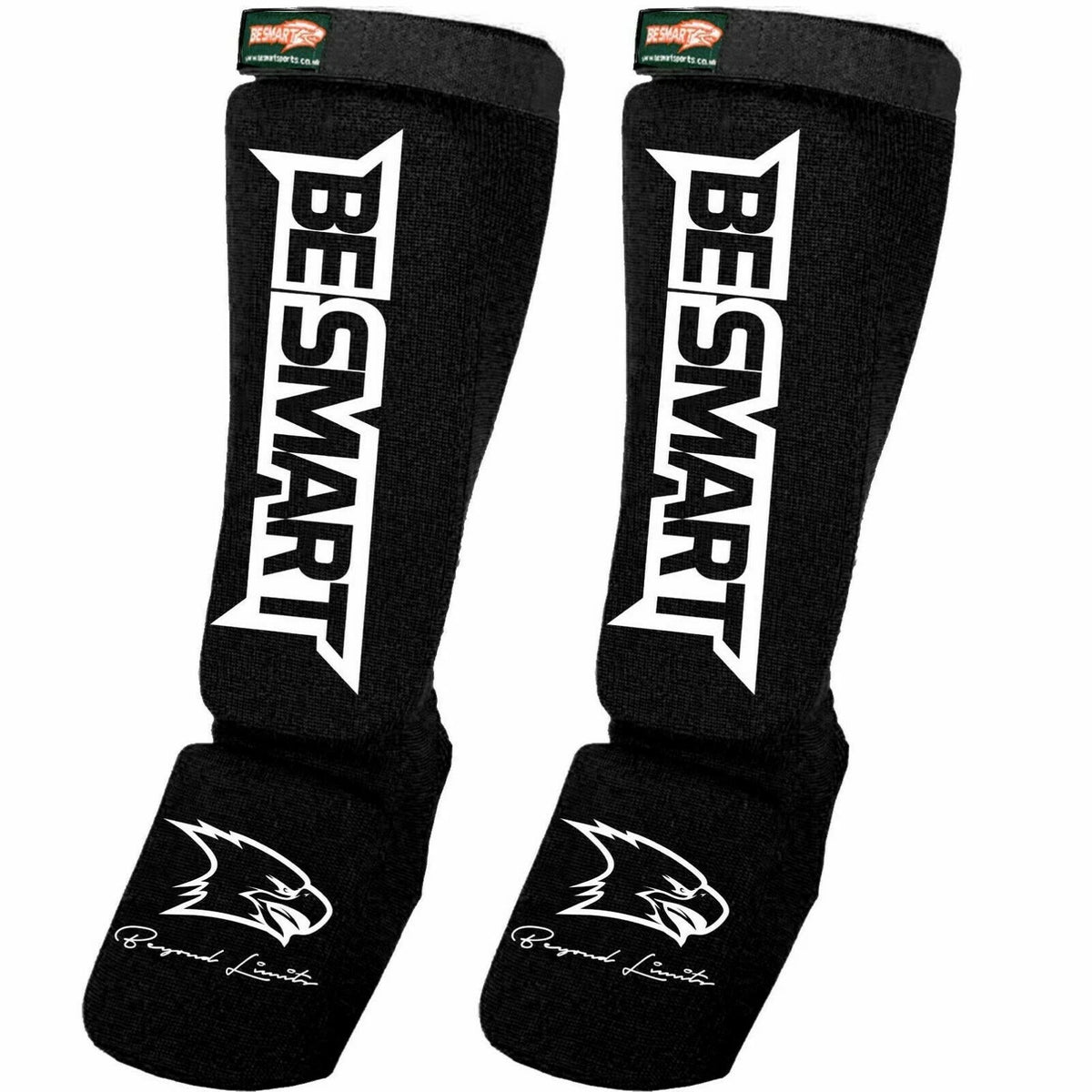 Be Smart MMA Shin Guards with Instep Protection Muay Thai & Kickboxing Shin Pads