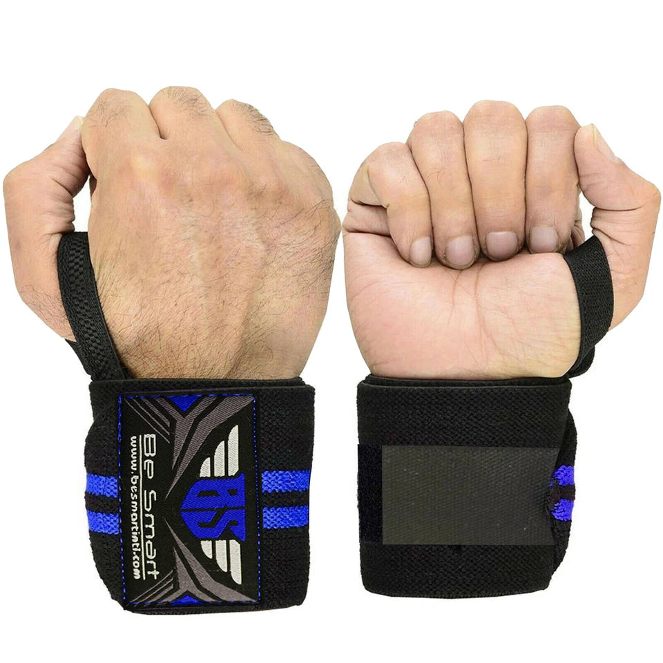 Be Smart 18" Weightlifting Wrist Wraps – Wrist Support for Powerlifting & Gym