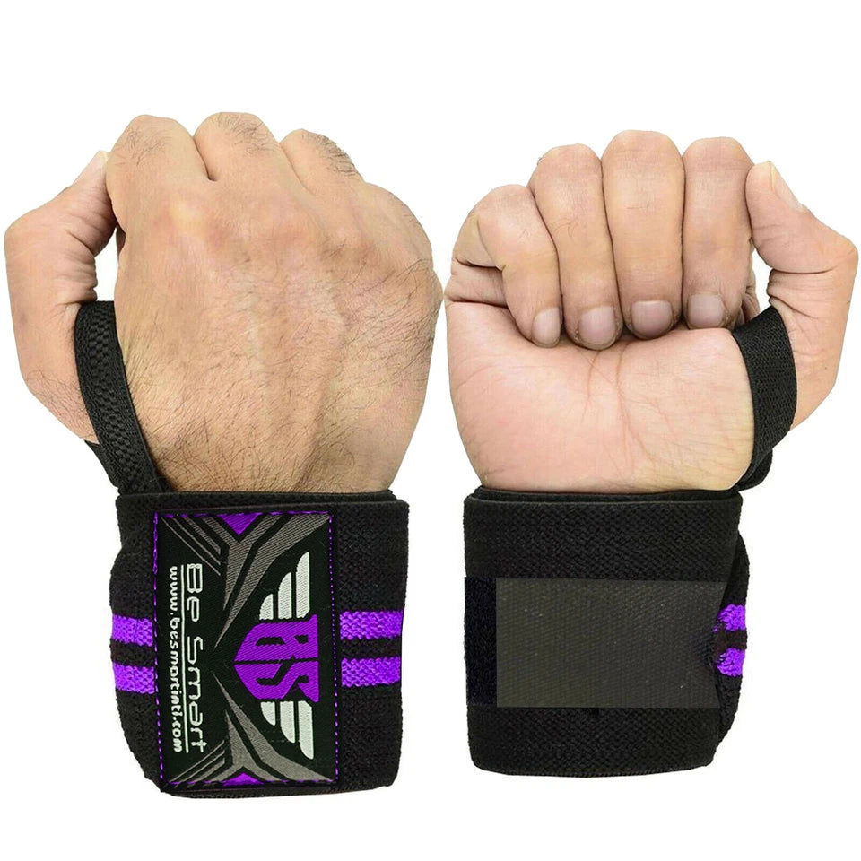 Be Smart 18" Weightlifting Wrist Wraps – Wrist Support for Powerlifting & Gym