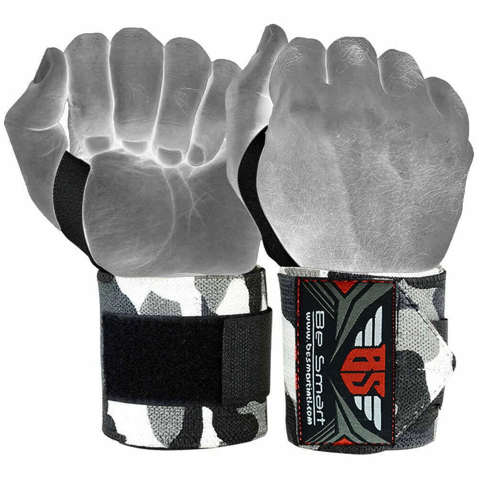 Be Smart 18" Weightlifting Wrist Wraps – Wrist Support for Powerlifting & Gym