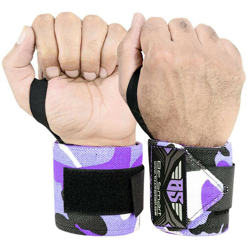 Be Smart 18" Weightlifting Wrist Wraps – Wrist Support for Powerlifting & Gym