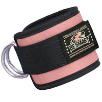 Be Smart Ankle Straps for Cable Machine – Padded D-Ring Gym Attachments