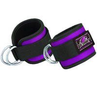 Be Smart Ankle Straps for Cable Machine – Padded D-Ring Gym Attachments