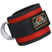 Be Smart Ankle Straps for Cable Machine – Padded D-Ring Gym Attachments