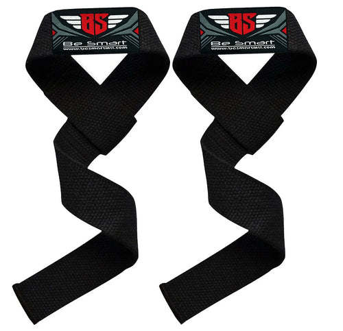 Be Smart Padded Weight Lifting Straps with Neoprene Wrist Support