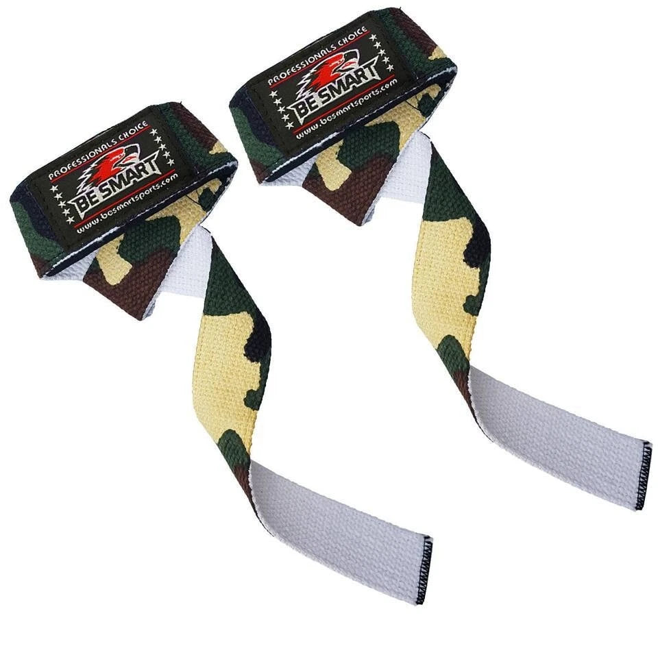 Be Smart Padded Weight Lifting Straps with Neoprene Wrist Support