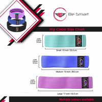 Be Smart Fabric Resistance Bands for Glutes, Legs & Hips – Non-Slip Booty Bands, 3 Resistance Levels