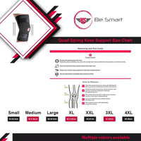 Be Smart Adjustable Neoprene Knee Brace with Side Stabilizers & Open Patella Support