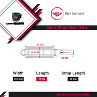 Be Smart Ankle Straps for Cable Machine – Padded D-Ring Gym Attachments
