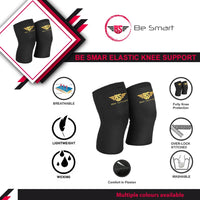 Be SmartElastic Knee Sleeve Support Brace for Joint Pain Injury Sprain Knee Cap Compress
