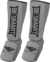 Be Smart MMA Shin Guards with Instep Protection Muay Thai & Kickboxing Shin Pads