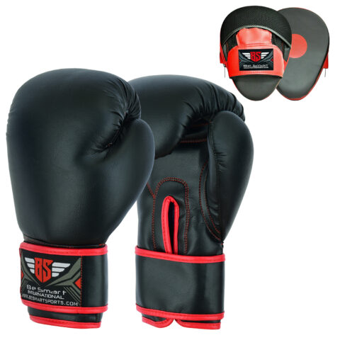 Boxing Gloves and Focus Pads Set