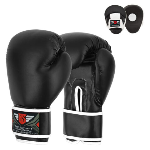 Boxing Gloves and Focus Pads Set
